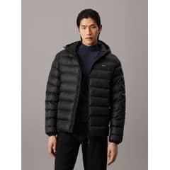 CALVIN KLEIN - Parka con Gorro Recycled Puffer Negro