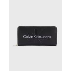 CALVIN KLEIN - Billetera Sculpted Mono Negro