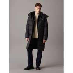 CALVIN KLEIN - Parka Larga Essentials Down Negro