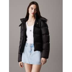 CALVIN KLEIN - Parka Down Short Puffer Negro