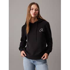 CALVIN KLEIN - Polerón con Gorro Embroidered Negro
