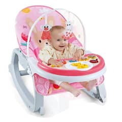 JAGIMA - Juguete Silla Mecedora Vibradora 3 En1 Sonidos Infantil - Rosa
