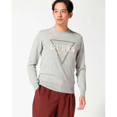 GUESS - Sweater Fabian Vn Logo Swtr Gris