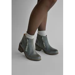 GIANI DAFIRENZE - Botin Mujer De Cuero Sai Gris C13