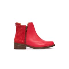 GIANI DAFIRENZE - Botin Mujer De Cuero Lena Rojo C4