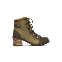 GIANI DAFIRENZE - Botin Mujer De Cuero Ati Verde C20