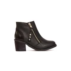 GIANI DAFIRENZE - Botin Mujer De Cuero Sai Negro C12