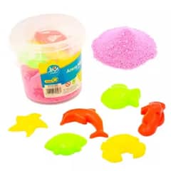 JM IMPORT - Arena Magica Rosada Kinetica Pote 500gr + Moldes