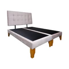 DISEÑOS VALESTRINI - CAMA DOS PLAZAS FELPA PALO ROSA