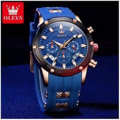 STARTECHOFFICE - Reloj Deportivo Multifunción para Hombre con Cronógrafo Correa Azul