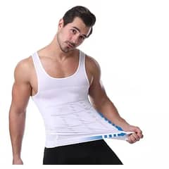 GENERICO - Faja Polera Sin Manga Hombre Camiseta Deportiva Compresion musculosa