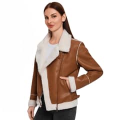 D'JOE - Chaqueta Ecocuero Aviadora Mujer Georgia