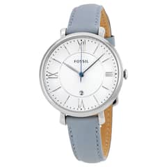 FOSSIL - Reloj Jacqueline ES3821 Azul De Cuero Piel Para Mujer