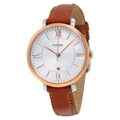FOSSIL - Reloj Jacqueline ES3842 Marrón De Cuero Piel Para Mujer