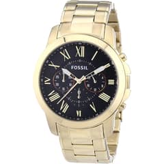 FOSSIL - Reloj Grant FS4815 Dorado De Acero inoxidable Para Hombre