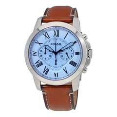 FOSSIL - Reloj Grant FS5184 Marrón De Cuero Piel Para Hombre