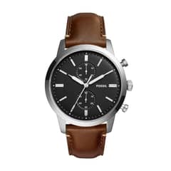 FOSSIL - Reloj Townsman FS5280 Marrón De Cuero Piel Para Hombre