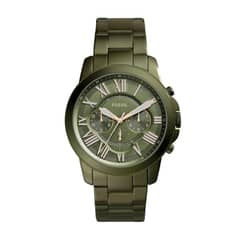 FOSSIL - Reloj Grant FS5375 Verde De Acero inoxidable Para Hombre