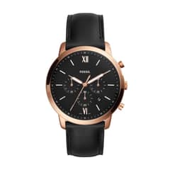 FOSSIL - Reloj Neutra FS5381 Negro De Cuero Piel Para Hombre