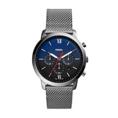 FOSSIL - Reloj Neutra FS5383 Gris De Acero inoxidable Para Hombre