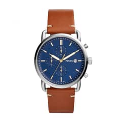 FOSSIL - Reloj Commuter FS5401 Marrón De Cuero Piel Para Hombre