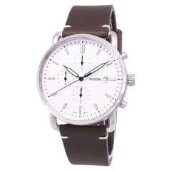 FOSSIL - Reloj Commuter FS5402 Marrón De Cuero Piel Para Hombre