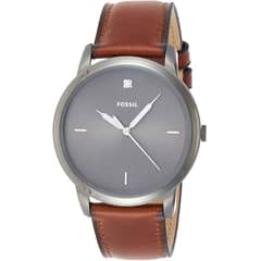 FOSSIL - Reloj Minimalist FS5479 Marrón De Cuero Piel Para Hombre