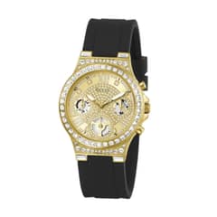 GUESS - Reloj Moonlight GW0257L1 Negro De Silicona Para Mujer