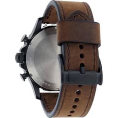 FOSSIL - Reloj Nate JR1487 Marrón De Cuero Piel Para Hombre