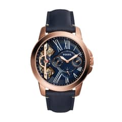 FOSSIL - Reloj Grant ME1162 Azul De Cuero Piel Para Hombre