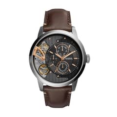 FOSSIL - Reloj Townsman ME1163 Marrón De Cuero Piel Para Hombre