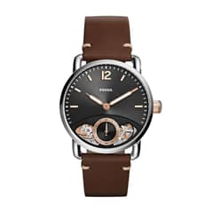 FOSSIL - Reloj Commuter ME1165 Marrón De Cuero Piel Para Hombre