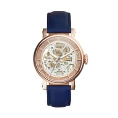 FOSSIL - Reloj Boyfriend ME3086 Azul De Cuero Piel Para Mujer