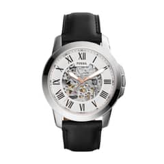 FOSSIL - Reloj Grant ME3101 Negro De Cuero Piel Para Hombre