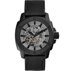 FOSSIL - Reloj Modern Machine ME3134 Negro De Cuero Piel Para Hombre