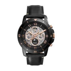 FOSSIL - Reloj Grant ME3138 Negro De Cuero Piel Para Hombre