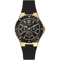 GUESS - Reloj Overdrive W0149L4 Negro De Silicona Para Mujer