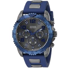 GUESS - Reloj Velocity W0599G2 Azul De Silicona Para Hombre