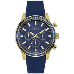 GUESS - Reloj Blue W0802G2 Azul De Silicona Para Hombre