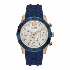GUESS - Reloj Caliber W0864G5 Azul De Silicona Para Hombre