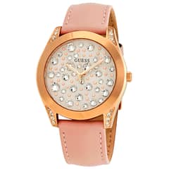 GUESS - Reloj Ladies W1065L1 Rosa De Cuero Piel Para Mujer