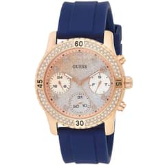 GUESS - Reloj Confetti W1098L6 Azul De Silicona Para Mujer
