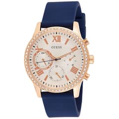 GUESS - Reloj Solar W1135L3 Azul De Caucho Para Mujer