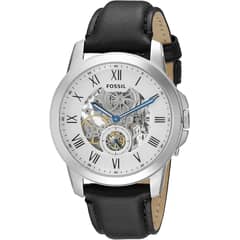 FOSSIL - Reloj Grant ME3053 Negro De Cuero Piel Para Hombre
