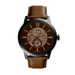 FOSSIL - Reloj Townsman ME3155 Marrón De Cuero Piel Para Hombre
