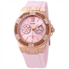 GUESS - Reloj Limelight W1053L3 Rosa De Silicona Para Mujer