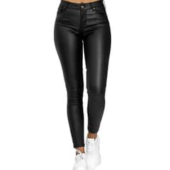 APOSTOL - Jeans Eco Cuero Calce Perfecto Elasticados Tiro Alto
