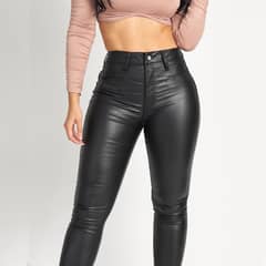APOSTOL - Jeans Eco Cuero Pitillo Calce Perfecto Elasticados - Tiro Alto