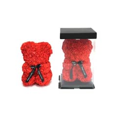 MOVI - Oso Pétalos de Rosa Rojo