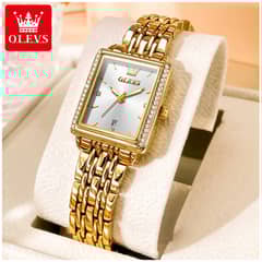 STARTECHOFFICE - Reloj de Mujer de Acero Inoxidable Dorado con Cristales